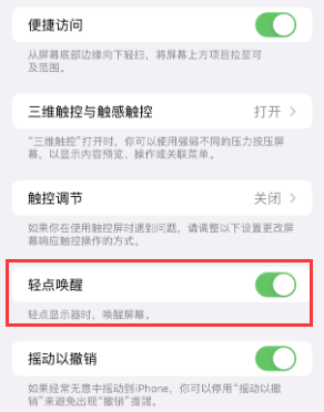 杨浦苹果授权维修站分享iPhone轻点无法唤醒怎么办 