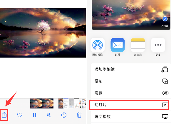 杨浦苹果14维修店分享iPhone14相册视频如何循环播放