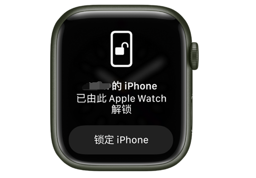 杨浦苹果手机维修分享用 AppleWatch 解锁配备面容 ID 的 iPhone方法 