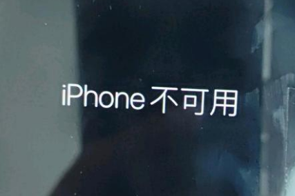 杨浦苹果服务网点分享锁屏界面显示“iPhone 不可用”如何解决 