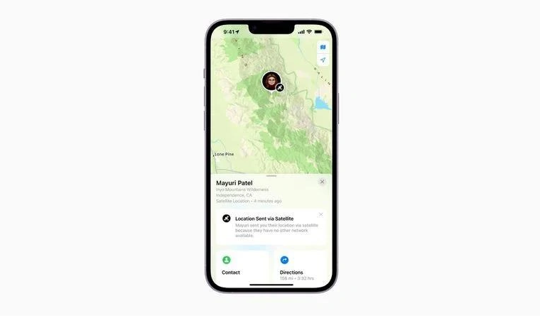 杨浦苹果14维修分享iPhone14系列中 FindMy功能通过卫星分享位置方法教程 